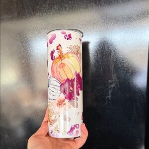 Floral Pumpkin Tumbler